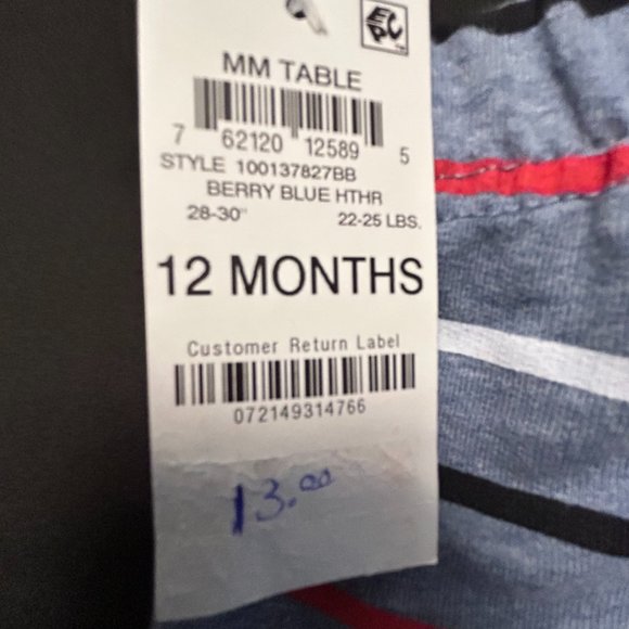 FIRST IMPRESSIONS UNISEX BERRY BLUE HEATHER JOGGERS - Picture 4 of 4